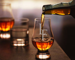 LF Etched Wee Glencairn Dram Bourbon Glass 2.5oz