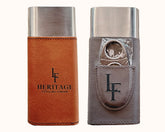 Rawhide LF Leatherette Cigar Case With Stainless Steel Cutter